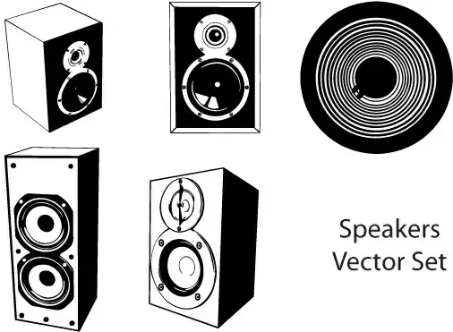 Speakers vector set