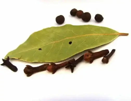 spices cloves laurels