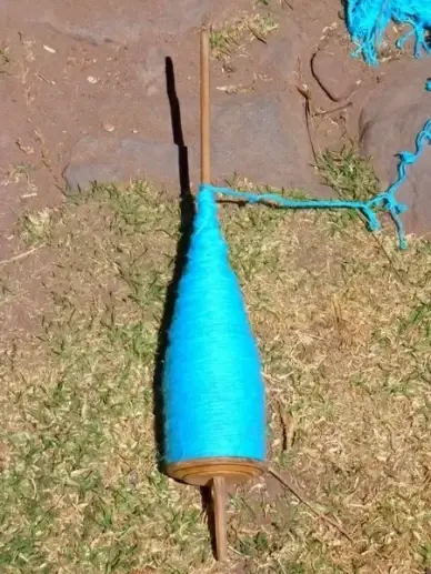 spindle spin wool