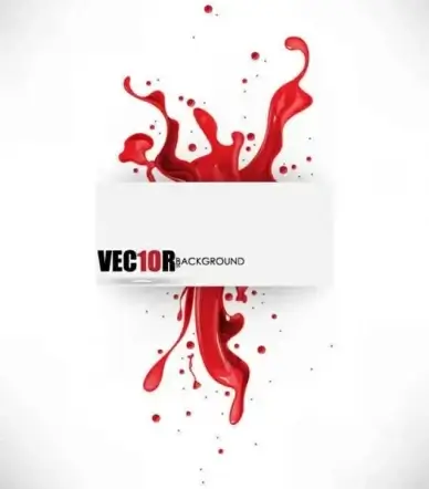 splashing red background