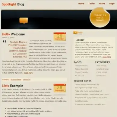 Spotlight Blog Template