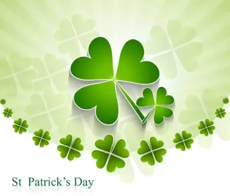 st patricks day background presentation vector illustration