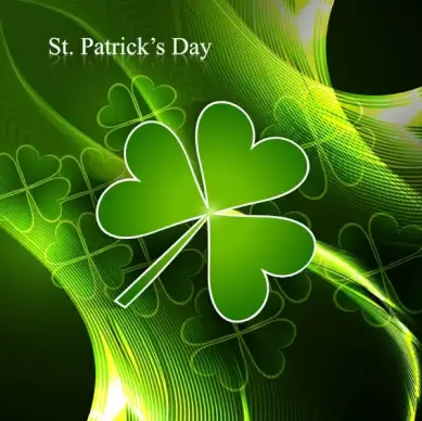st patricks day background presentation vector illustration