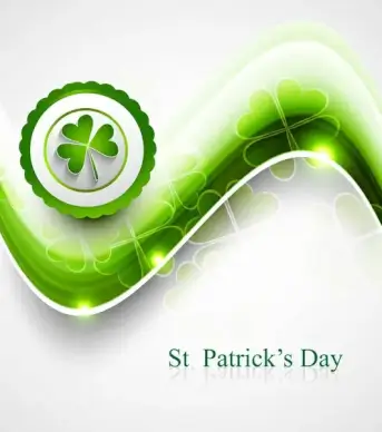 st patricks day background presentation vector illustration