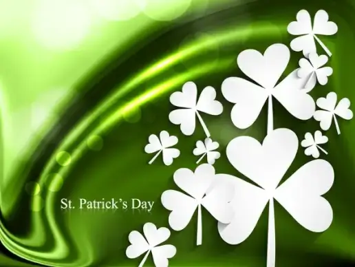 st patricks day background presentation vector illustration