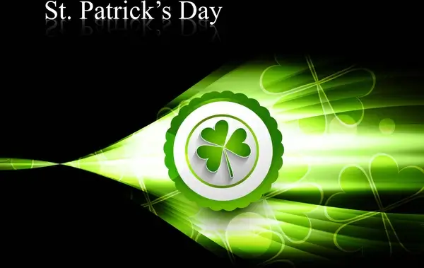 st patricks day background presentation vector illustration