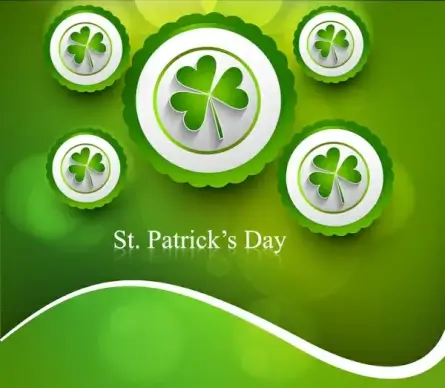 st patricks day background presentation vector illustration