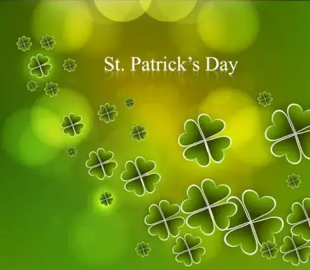 st patricks day background presentation vector illustration