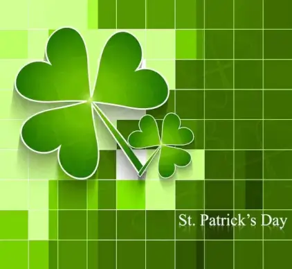 st patricks day background presentation vector illustration