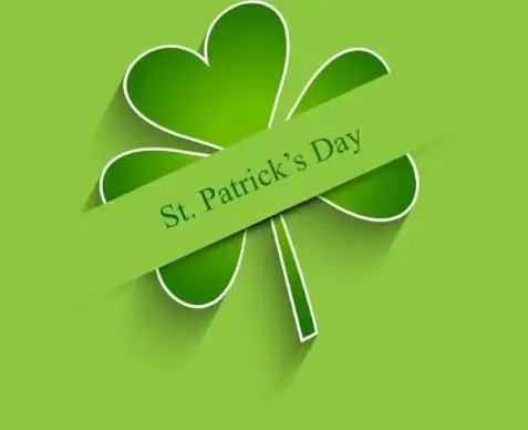 st patricks day background presentation vector illustration