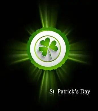 st patricks day background presentation vector illustration