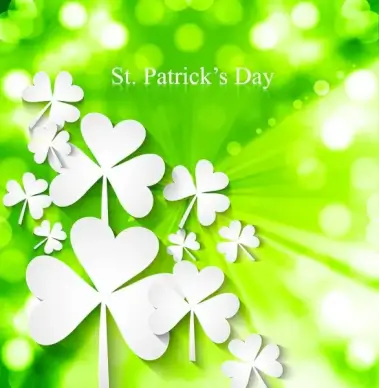 st patricks day background presentation vector illustration
