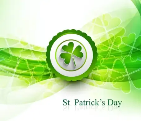 st patricks day background presentation vector illustration