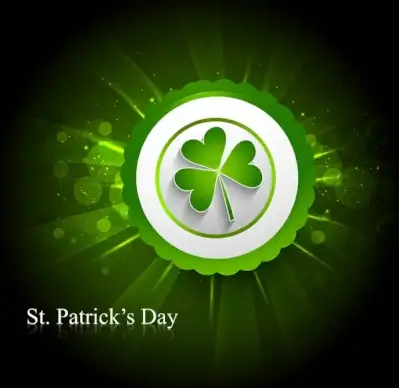 st patricks day background presentation vector illustration