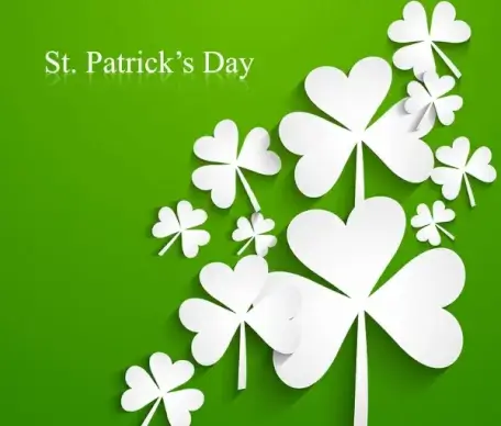 st patricks day background presentation vector illustration