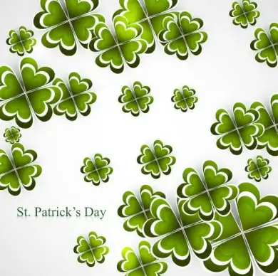 st patricks day background presentation vector illustration