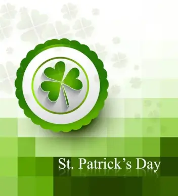 st patricks day background presentation vector illustration