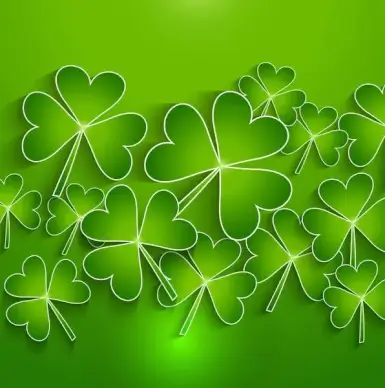 st patricks day background presentation vector illustration
