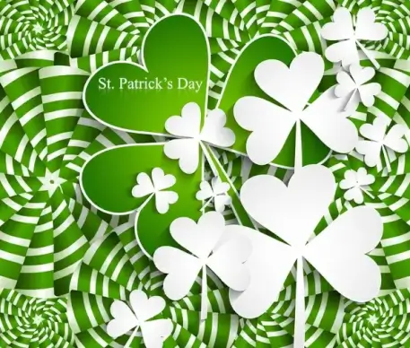 st patricks day background presentation vector illustration