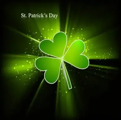 st patricks day background presentation vector illustration