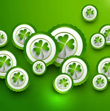 st patricks day background presentation vector illustration