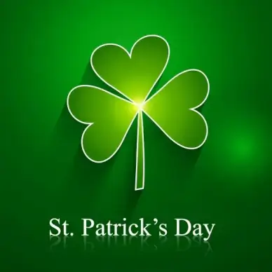 st patricks day background presentation vector illustration