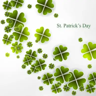 st patricks day background presentation vector illustration