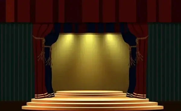 stage design template classical style bright light decoration