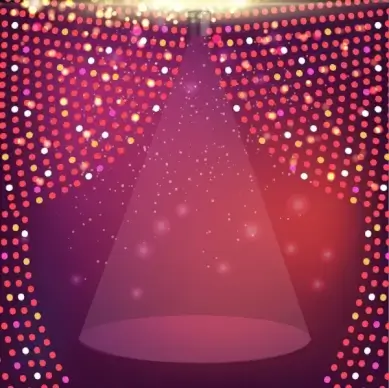 stage design template sparkling light decoration