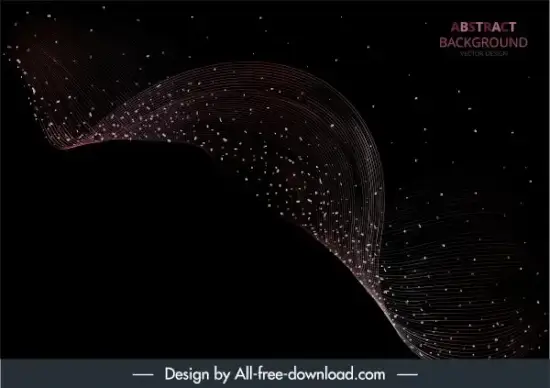 starry background modern dark dynamic waving effect