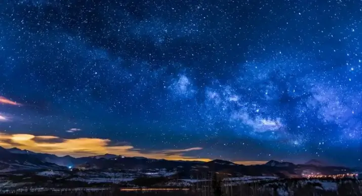 starry night picture sparkling stars