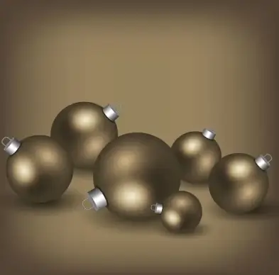 stastic brown christmas balls background
