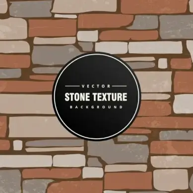 stone wall background colored classical flat design