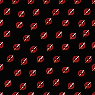 stop smoking background cigarette icon repeating decor