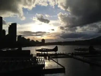 stormy sky over vancouver