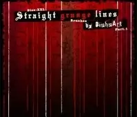 Straight Grunge Lines Brushes