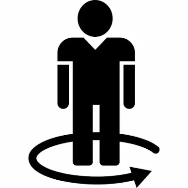 street view sign icon flat silhouette person outline