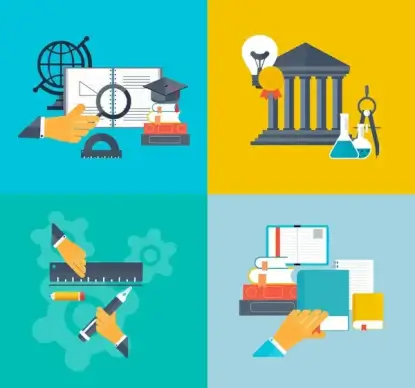 study design concept illustration with flat styles