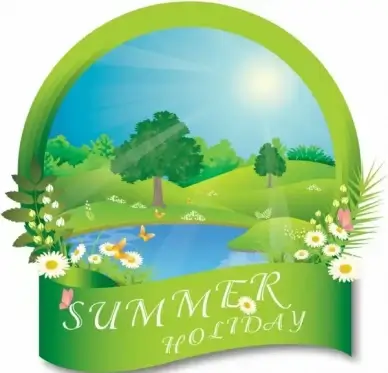 Summer frame landscape