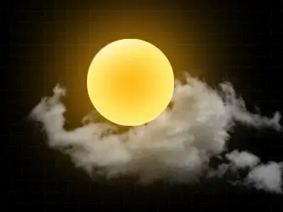 sun icon psd layered