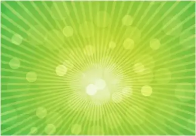 Sun Rays on Green Background