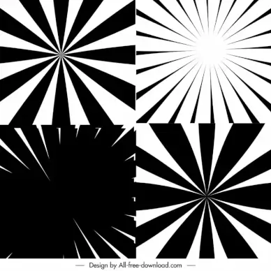 sunburst brushes background templates dynamic contrast black white dynamic rays sketch
