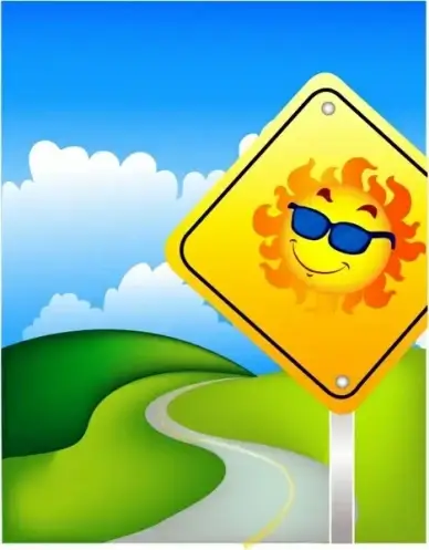 Sunny road ahead