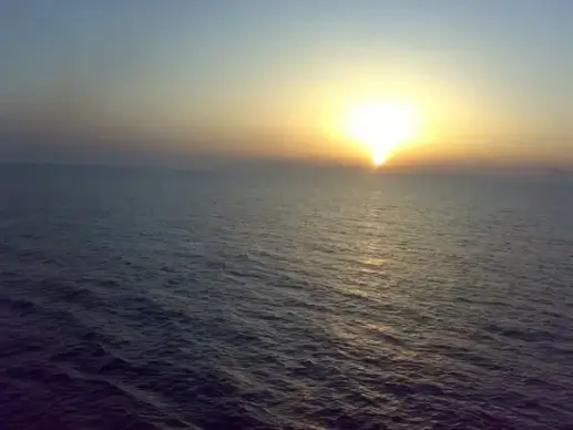 sunset at sea
