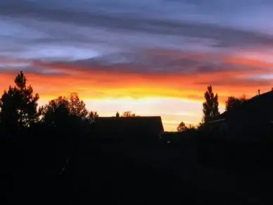 sunset clouds evening