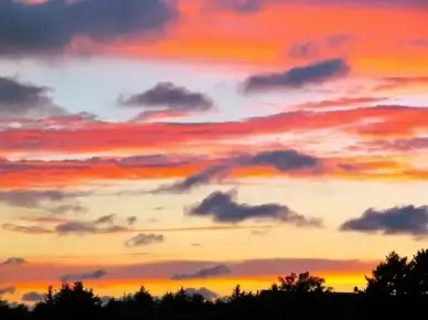 sunset evening sky sun sunset