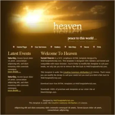 Sunset Heaven Template