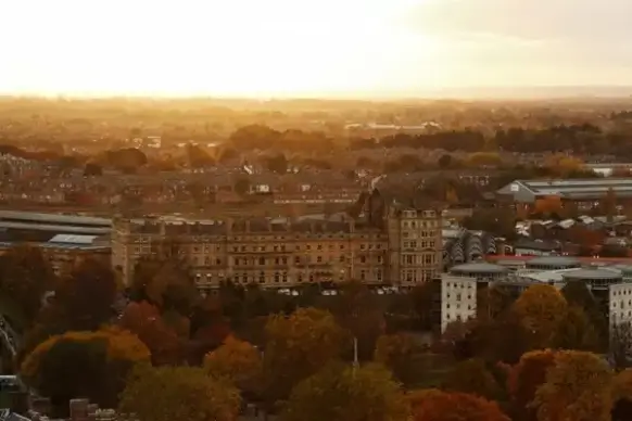 sunset in york