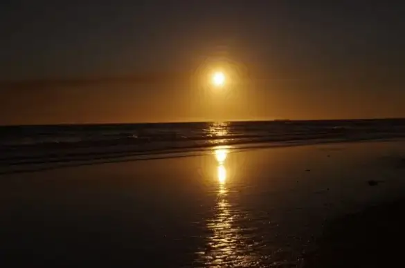 sunset ocean sky