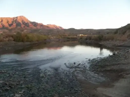 sunset on the rio grande